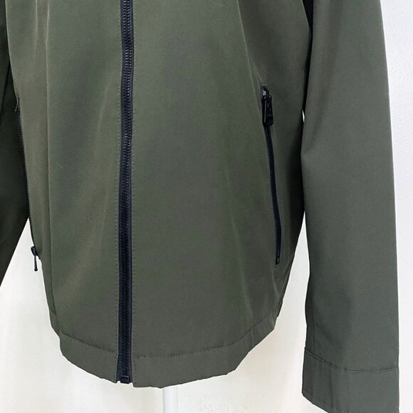 LEVI'S MEN'S OLIVE GREEN WATERPROOF ARCTIC CLOTH RAINCOAT - S - Picture 8 of 13